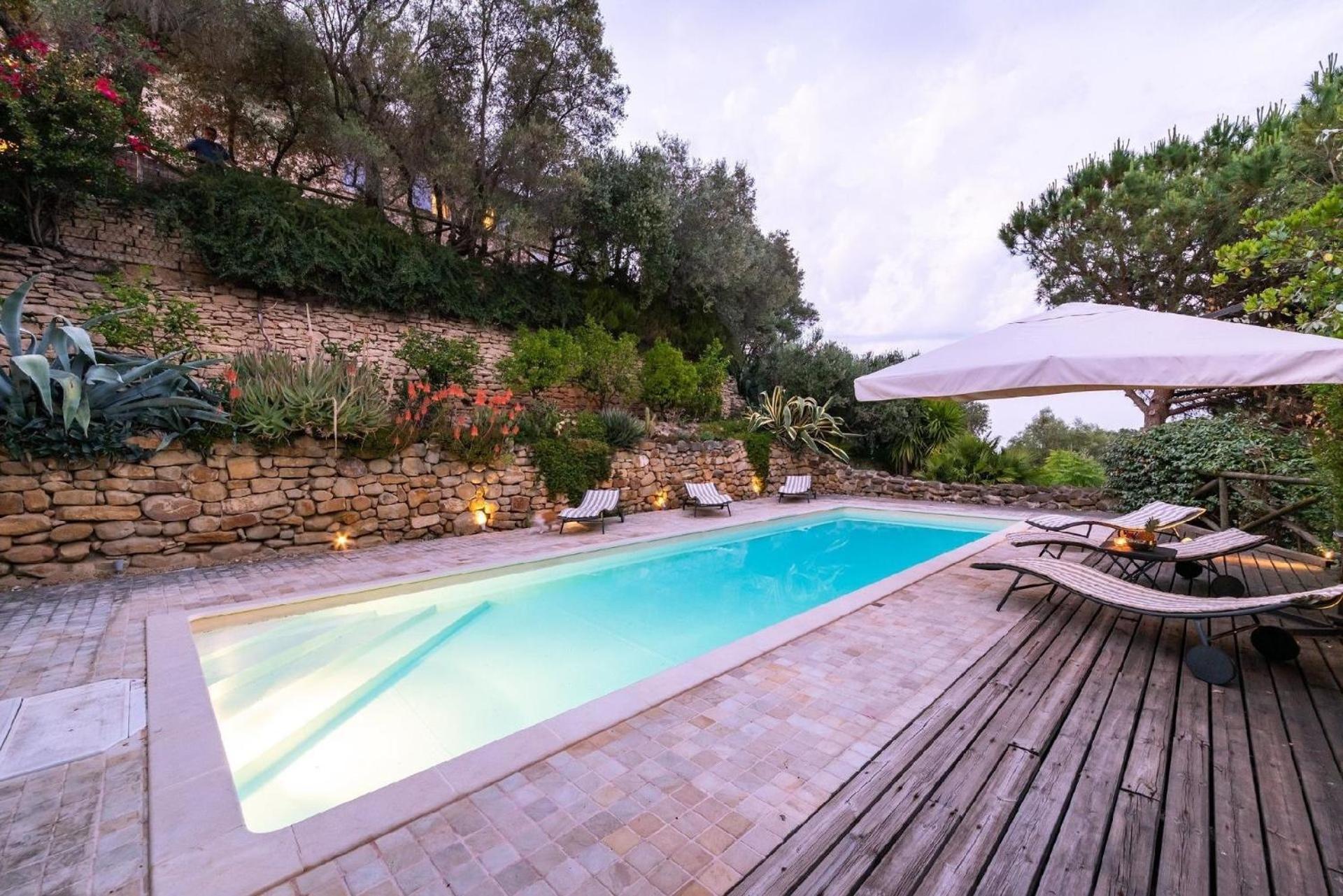 Meernahes Ferienhaus Casa Cantagallo Mit Pool Villa Fermo Eksteriør bilde